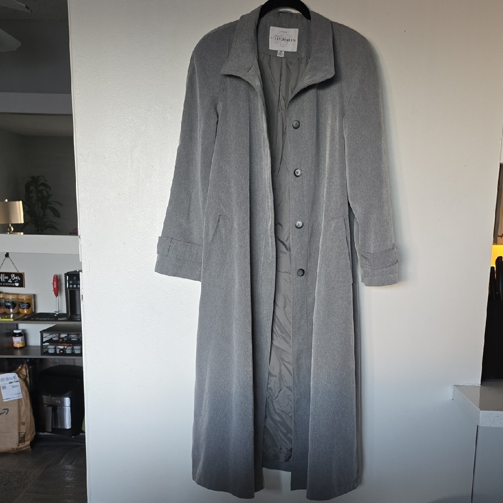 Elegant Gray Trench Coat